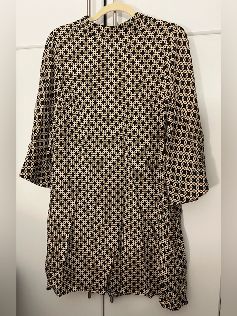 Richard Allen x H&M black chain patterned mini dress NWT